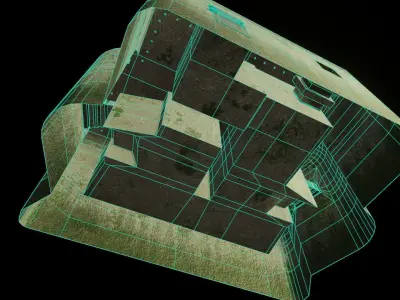Bunker Low-poly 3D model