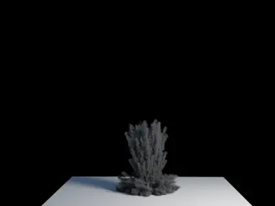 Realistic Dirt Smoke Explosion Simulation Low-poly 3D model