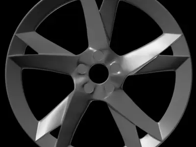 Car rim 2 Low-poly 3D model