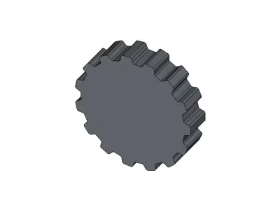 Timing Gear T Low-poly 3D model