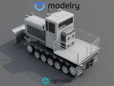 Snow Groomer 3D model