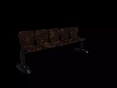 Waiting Room Chairs 3D model