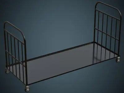 Transport Trolley 1A Low-poly 3D model