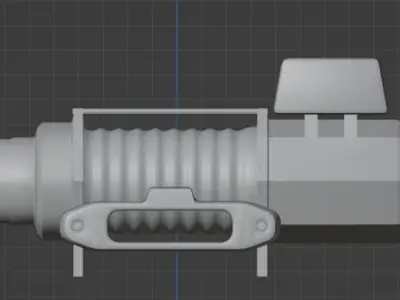 Low Poly Warn M12-S Winch Low-poly 3D model