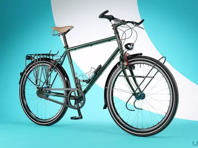 Bicycle Touring Bike 3D model