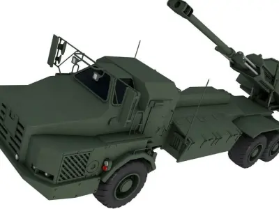 Archer Artillery System 3D model purchase