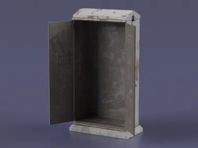 Old Railway Relay Cabinet 3D model