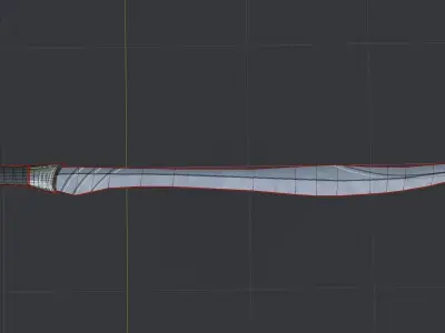 Fantasy Sword Low-Poly Low-poly 3D model