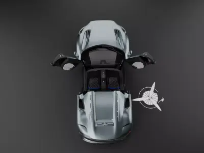 Maserati MC20 Cielo 2025 Rigged and animated Low-poly 3D model