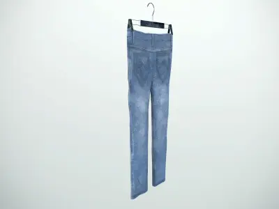 Industrial jeans 3D model