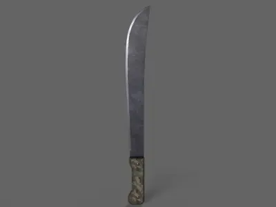 PBR Machete V1a Low-poly 3D model