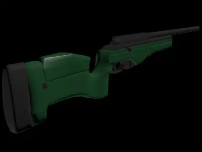 SAKO TRG 42 Sniper rifle Free low-poly 3D model