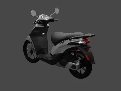 Piaggio Liberty S 125 ABS Low-poly 3D model