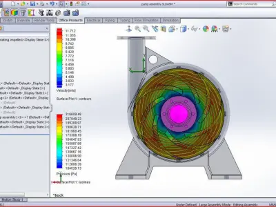 Pump Flow simulation Free 3D model