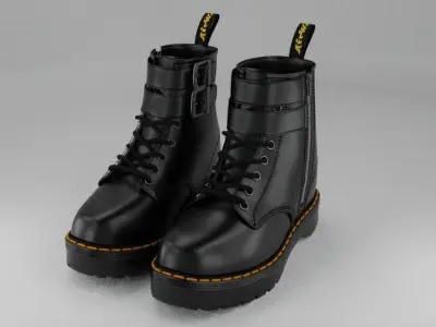 Dr Martens Buckle Boot 3D model