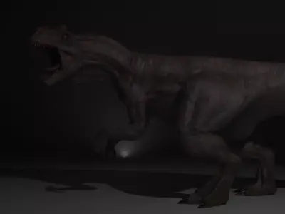 3DAllosaurus 20 Low-poly 3D model