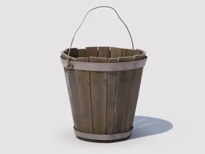 Basket 02 Low-poly 3D model