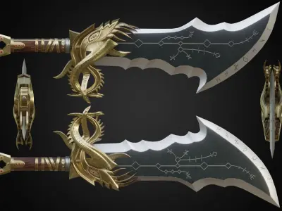 Chaos blades 3D Model Pack