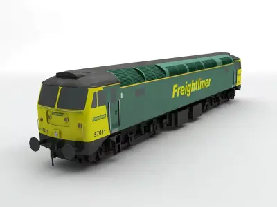  Class 57 Locomotive Freightliner Low-poly 3D model