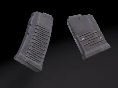VSS and VAL  Sniper and Assault rifle   PBR GAMEREADY LOWPOLY Free low-poly 3D model