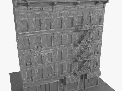 Realistic New York Buildings Game Collection 3D model