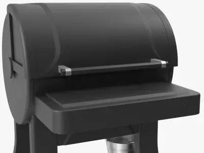 BBQ Smoker Grill without Food 3D model