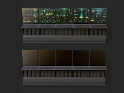 Control Desk Collection 3D Model Pack
