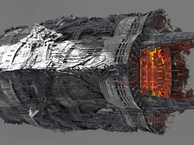   Grand Cigar zeppelin Dreadnaught  3D model