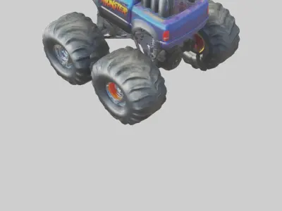 Cartoon Monster Truck model 3D model