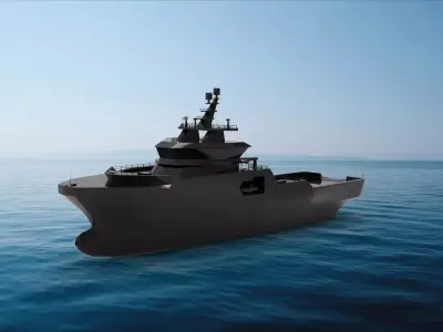 NoCGV Harstad Offshore patrol vessel 3D model