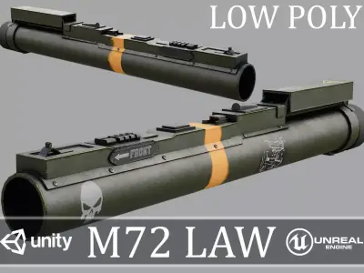 M72A7 LAW - Game-Ready PBR 3D Model  Low-poly 3D model