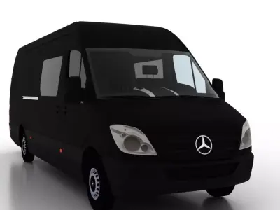 Mercedes Benz Sprinter L4H2 2009 Crew Van EU 3D model