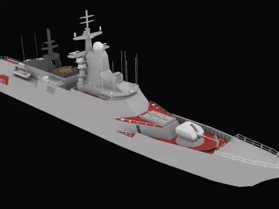 Steregushchiy class corvette 3D model