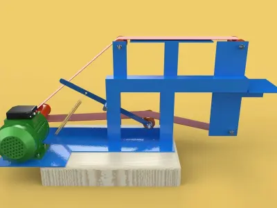 BELT POLISHER GRINDER SANDER ABRASIVE EDGES SHARPENER 3D model