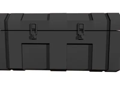 Military Style Box Low-poly 3D model