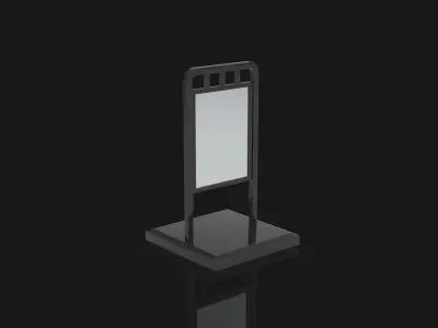 Outdoor Advertising Stand V2 3D model