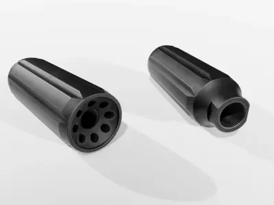 KVP XL 45ACP Linear Compensator Low-poly 3D model