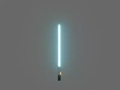 Laser Sword Low-poly 3D model
