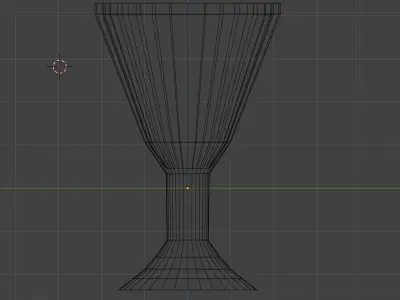 Futuristic Liquid flowing Space Gem Goblet Free low-poly 3D model
