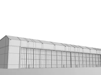 Airport Hangar 3D model