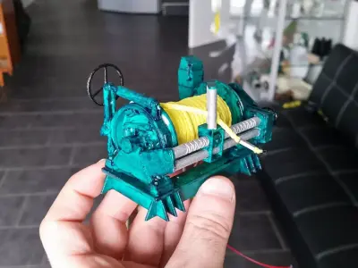 Winch for the rescue cruiser Hermann Marwede 3D print model