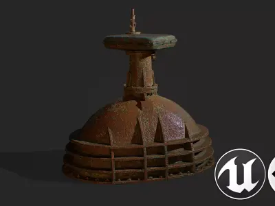 Metal Valve Low-poly 3D model