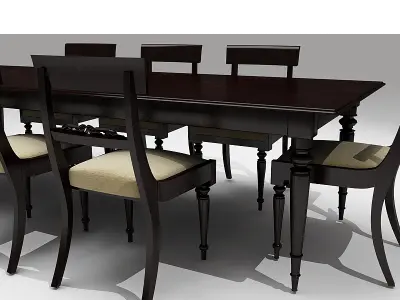 CLASSIC DINER TABLE 3D model