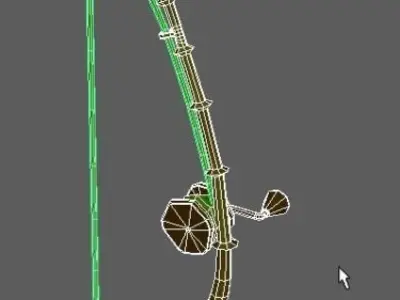 Fishing rod 3D model get