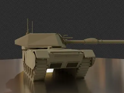  Tank - M1 Abrams Free low-poly 3D model