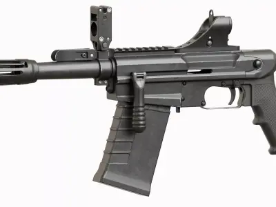 M26 Mass Compact Tactical Shotgun Low-poly 3D model