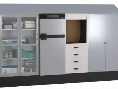 Medical Storage and warming Cabinet  3D model