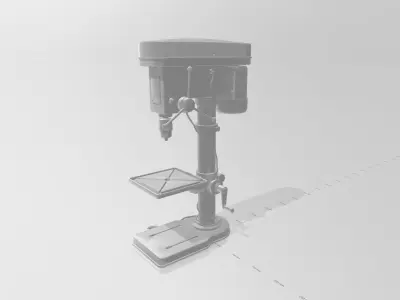 vertical drilling machine 3D print model