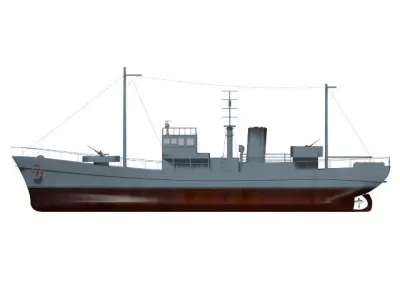 No1-class auxiliary patrol boat 3D model