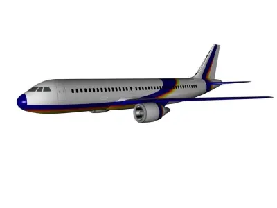 plane 3D model passenger airplane 3D model
